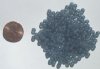 100 4mm Transparent Matte Montana Round Glass Beads